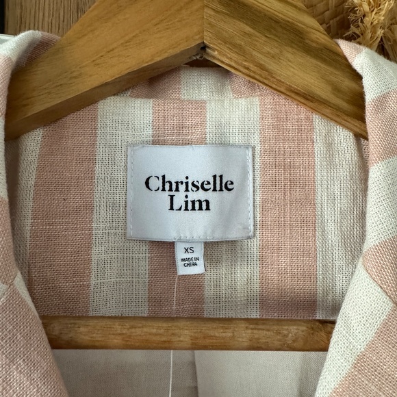 Chriselle Lim White blush striped blazer - Picture 3 of 4